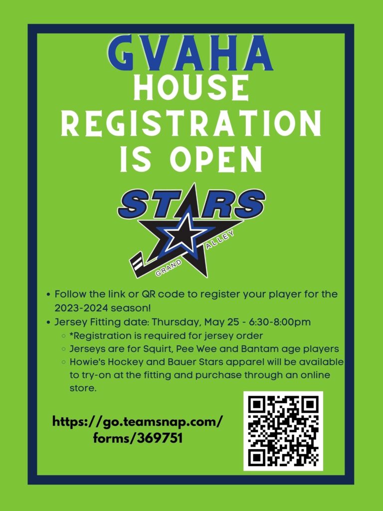 Stars 23-24 Season House Hockey Registration
