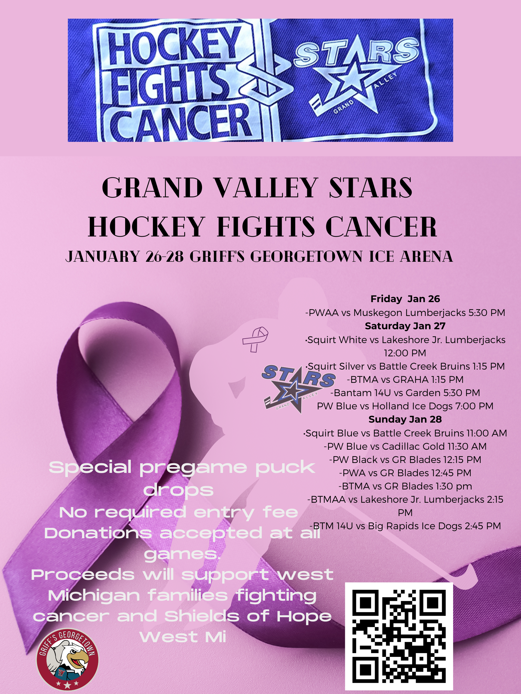 STARS Hockey Fights Cancer with Schedule